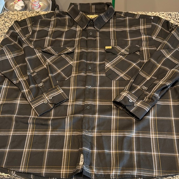 Dixxon Black rifle Coffee Men's plaid button down size 5XL - Picture 1 of 5
